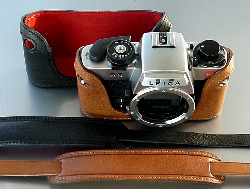 - BRAND NEW Tan R5 R6.2 Camera R6 Leather Half Case for Leica R4 
