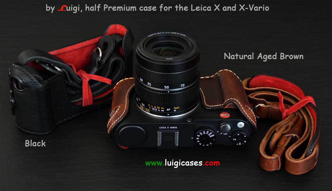 Leica X Vario Ever-ready case Close-Out Pricing! Cognac Leather #18779 